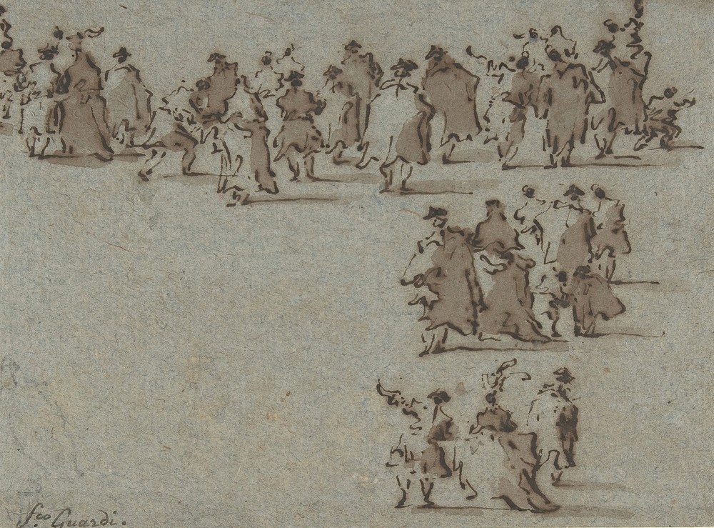 Studies of Walking Figures (1712–93)