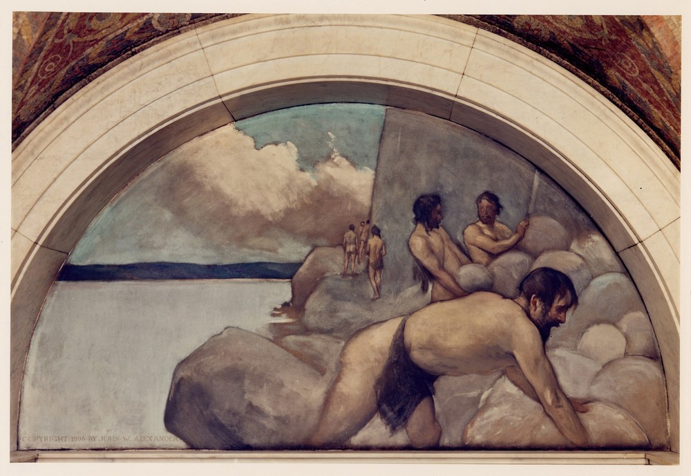 Cairn mural in Evolution of the Book series
