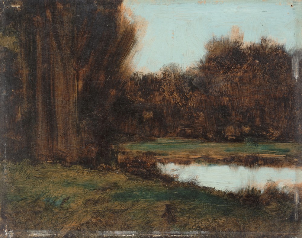 Paysage d’Alsace, une mare