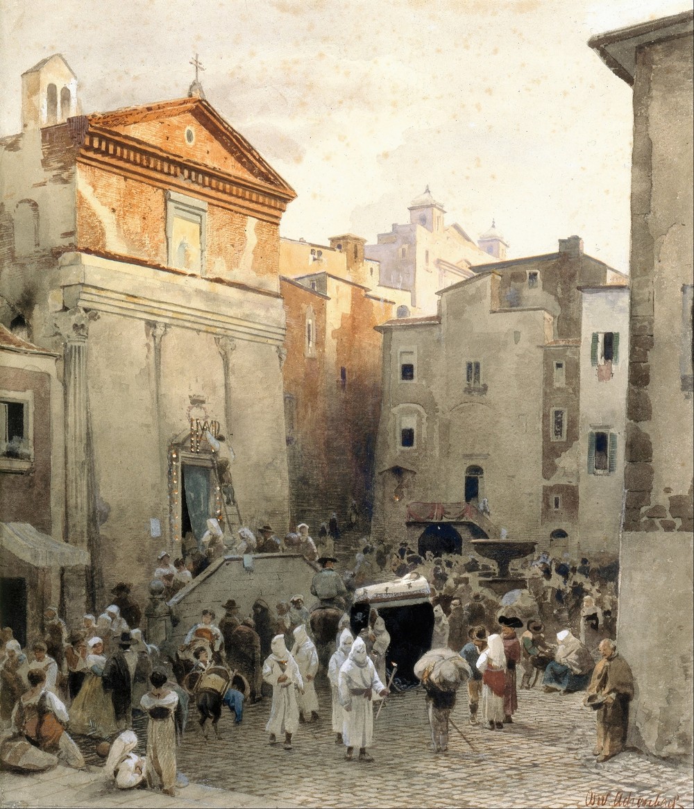 Funeral in Palestrina (circa 1857)