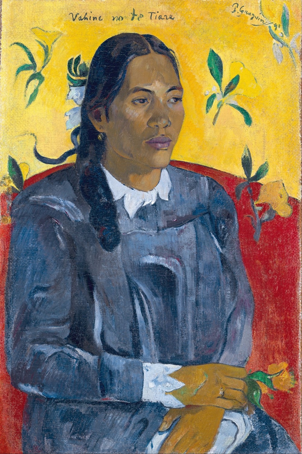 Tahitian Woman with a Flower