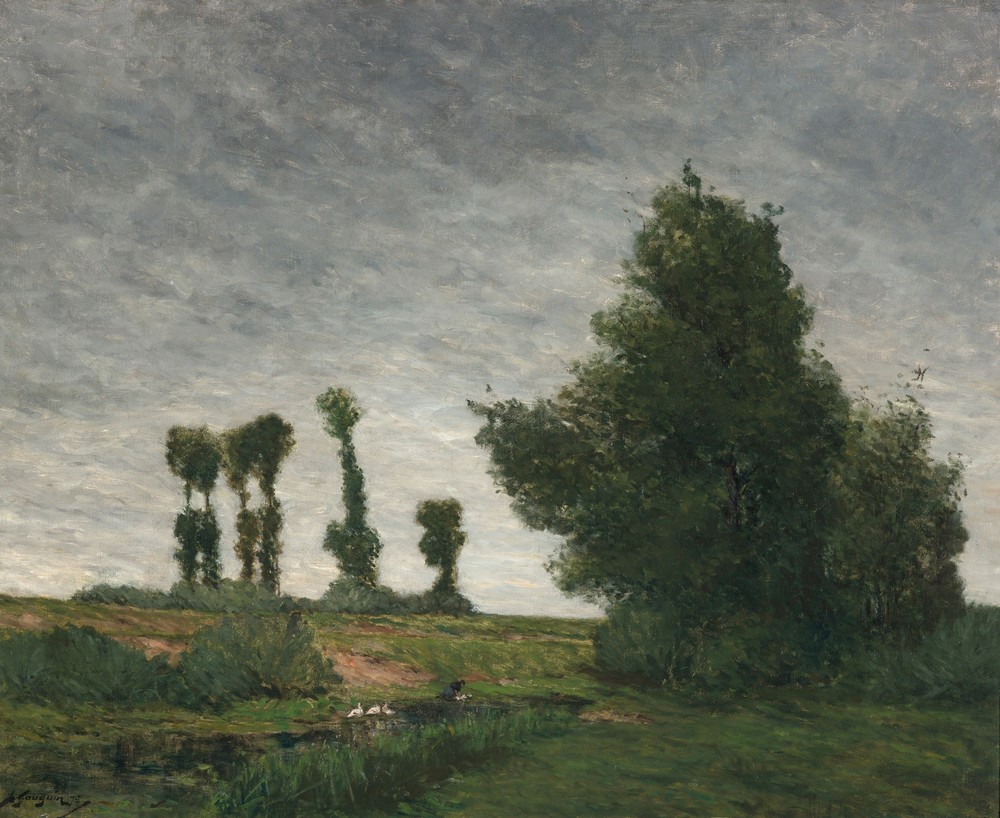 Landscape with Poplars