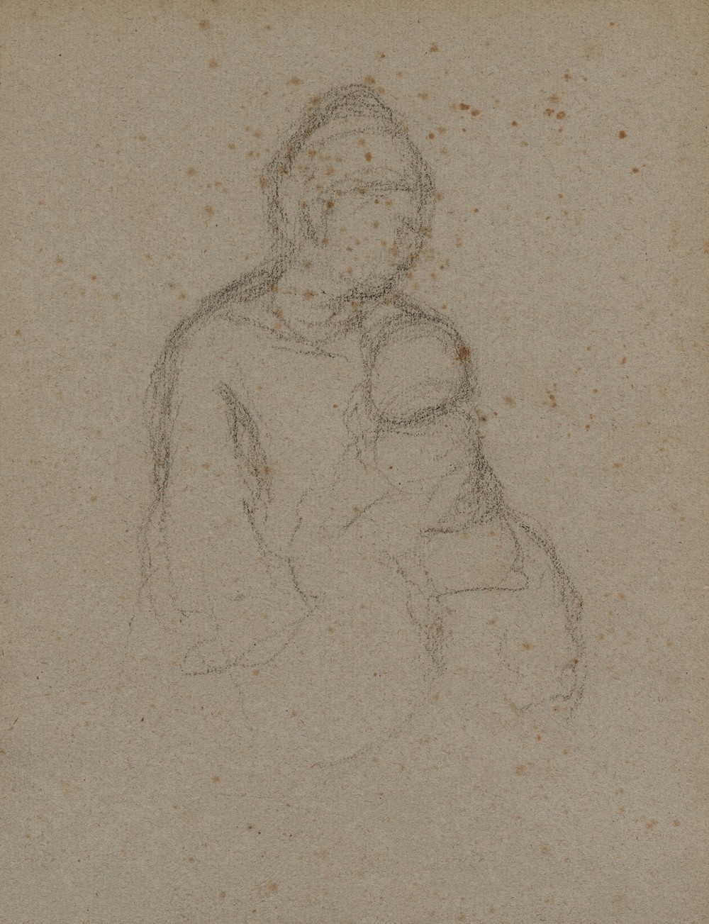 Mother and Child (recto) (1870s)