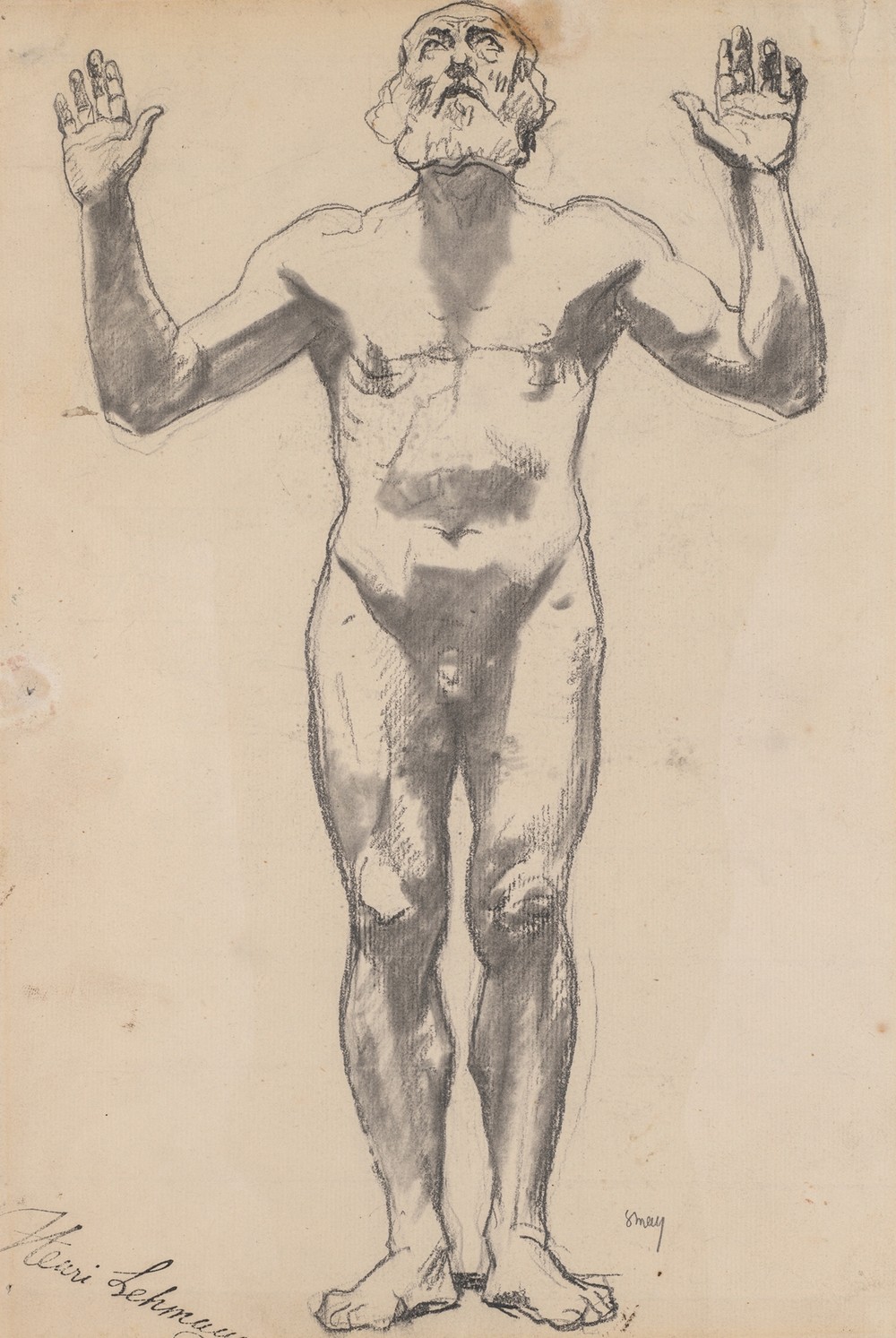 Nude Study of an Old Man (before 1852)