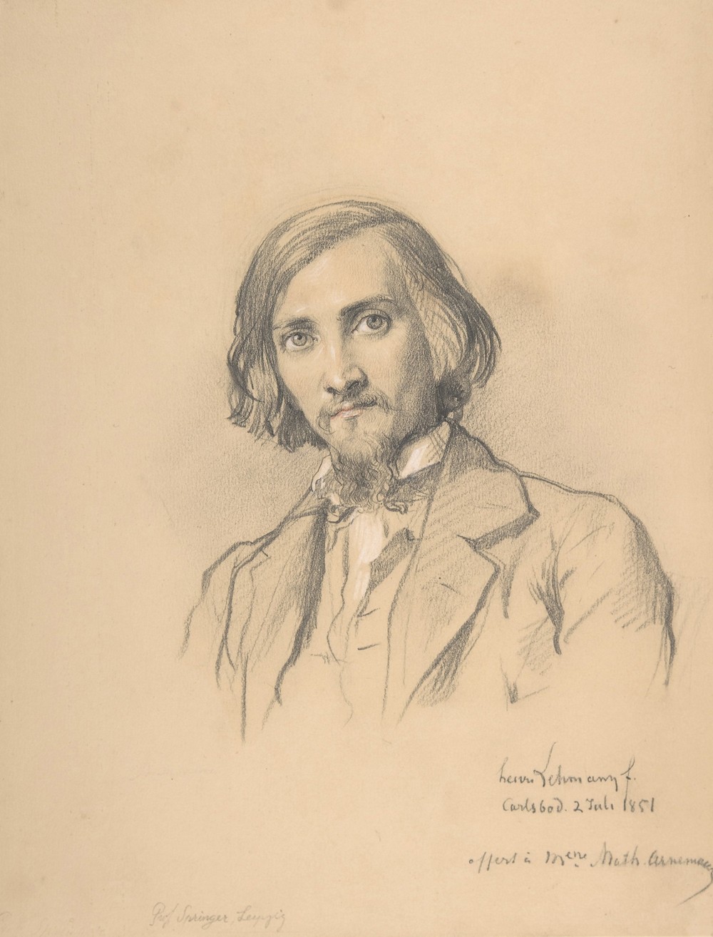 Portrait of Anton Heinrich Springer (1825-1895) (mid-19th century)