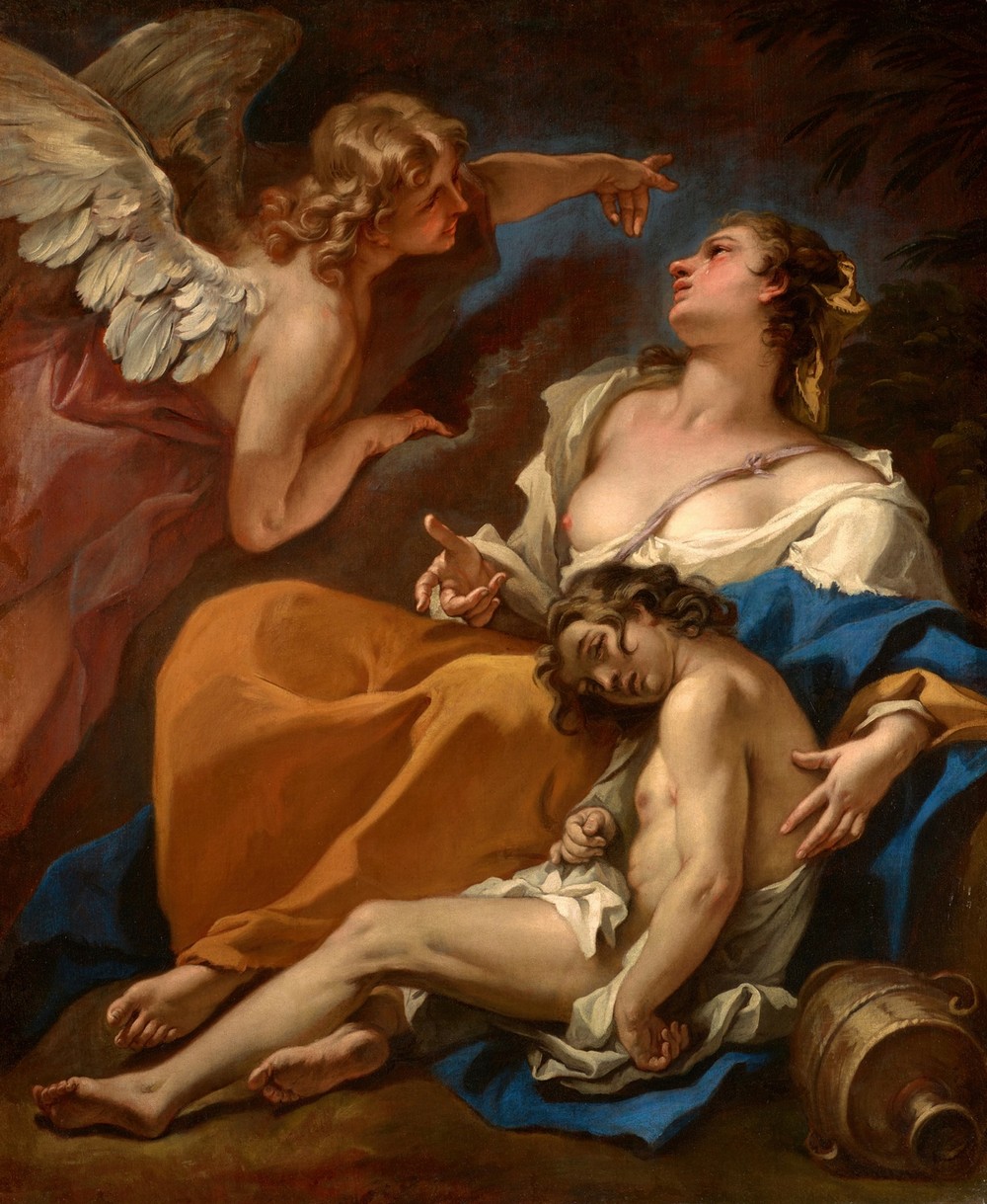 Hagar and Ishmael Saved by the Angel (About 1727-1728)