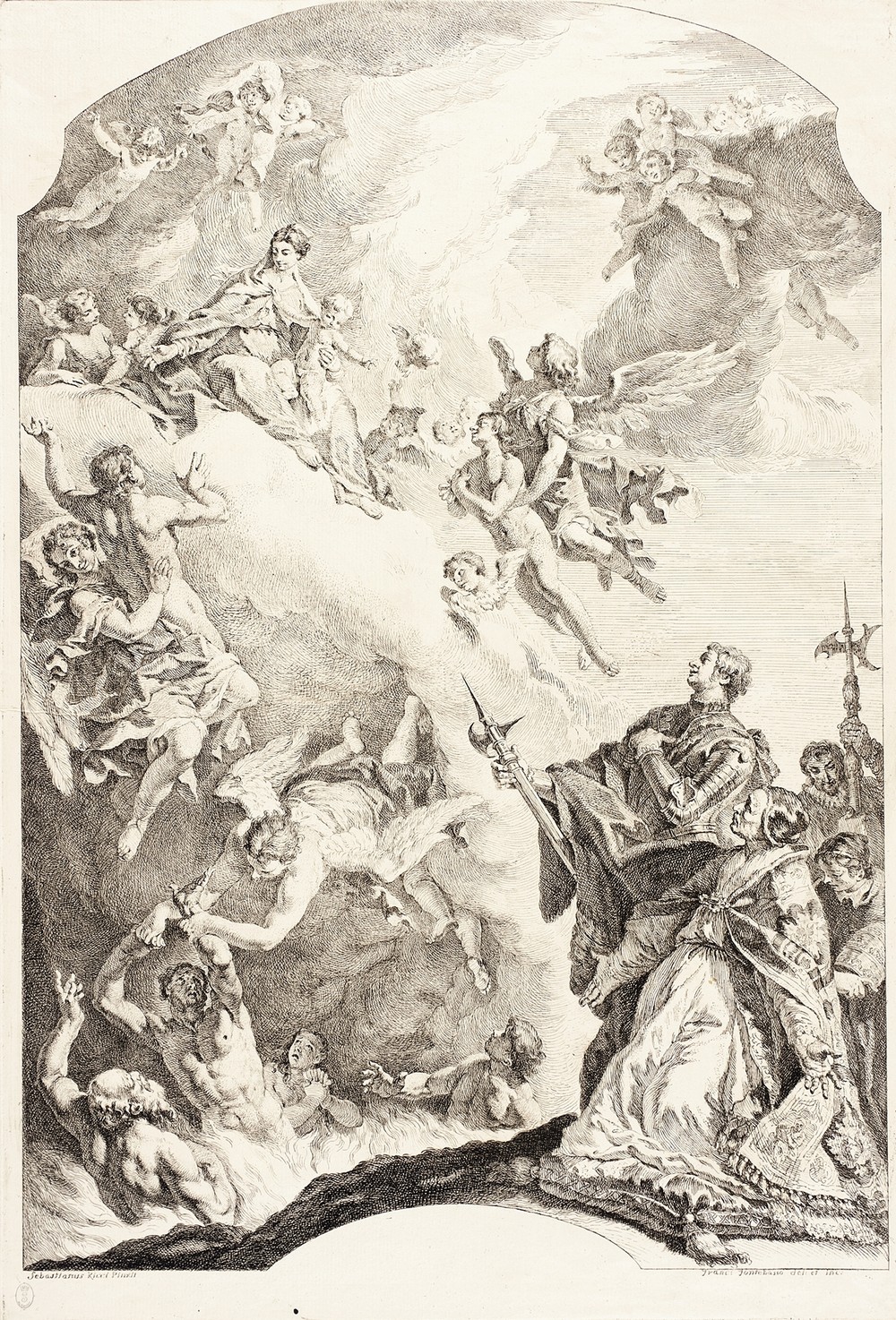 Pope Gregory the Great and Saint Vitale Interceding for the Souls in Purgatory (circa 1734)