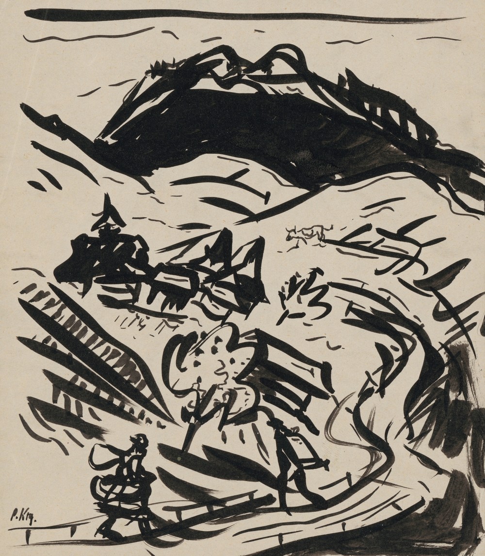 Landscape with two figures