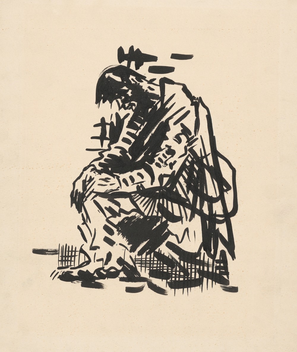 Seated Man (Tired)