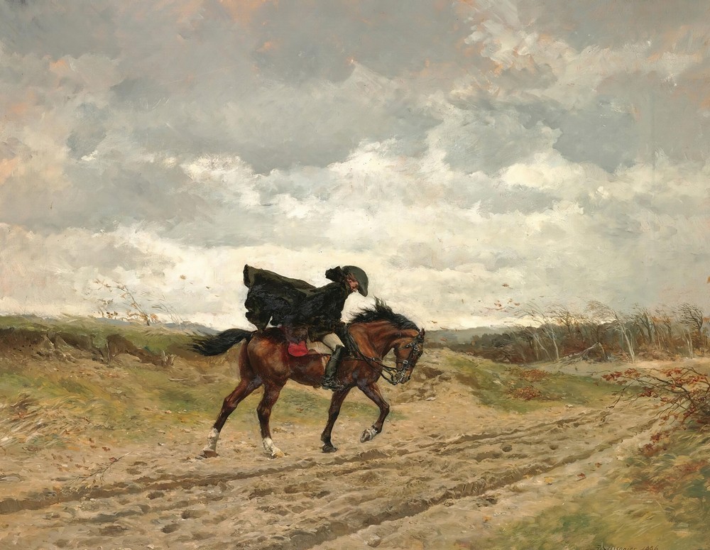 Le Voyageur (Le Marechal Ney A Cheval Luttant Contre Le Vent)