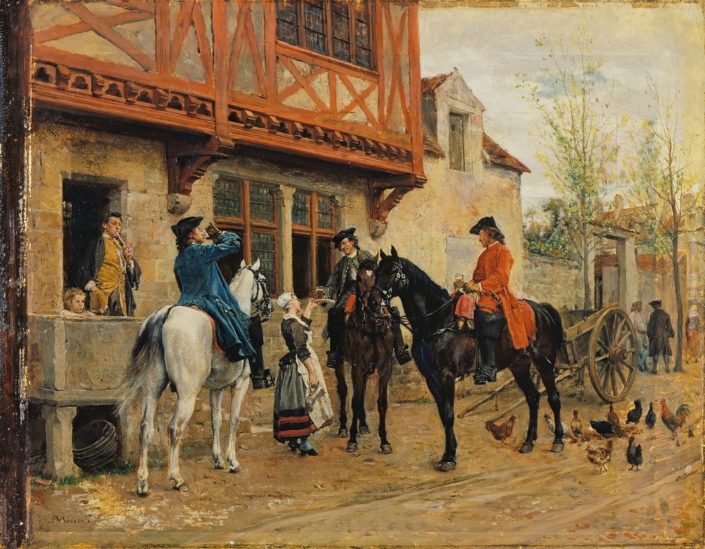 Halt at an Inn (probably 1862 - 1863)