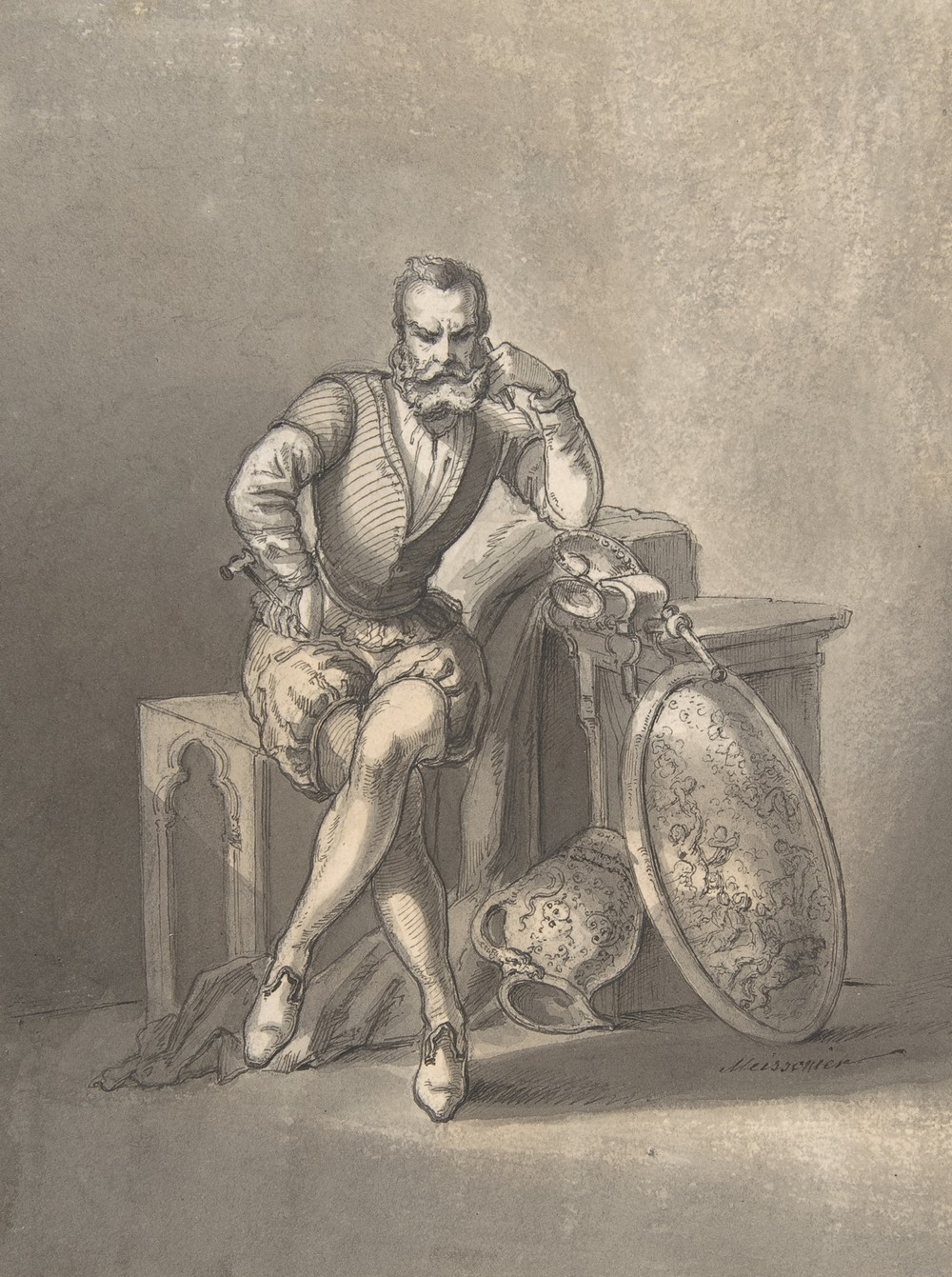 Portrait of a Silversmith, Seated (19th century)
