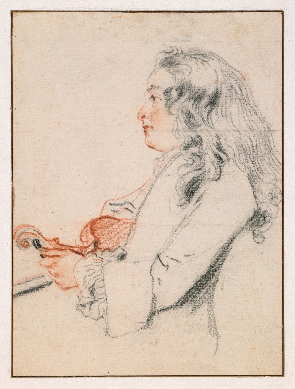 A Young Gentleman Tuning a Violin (c.1718-1719)