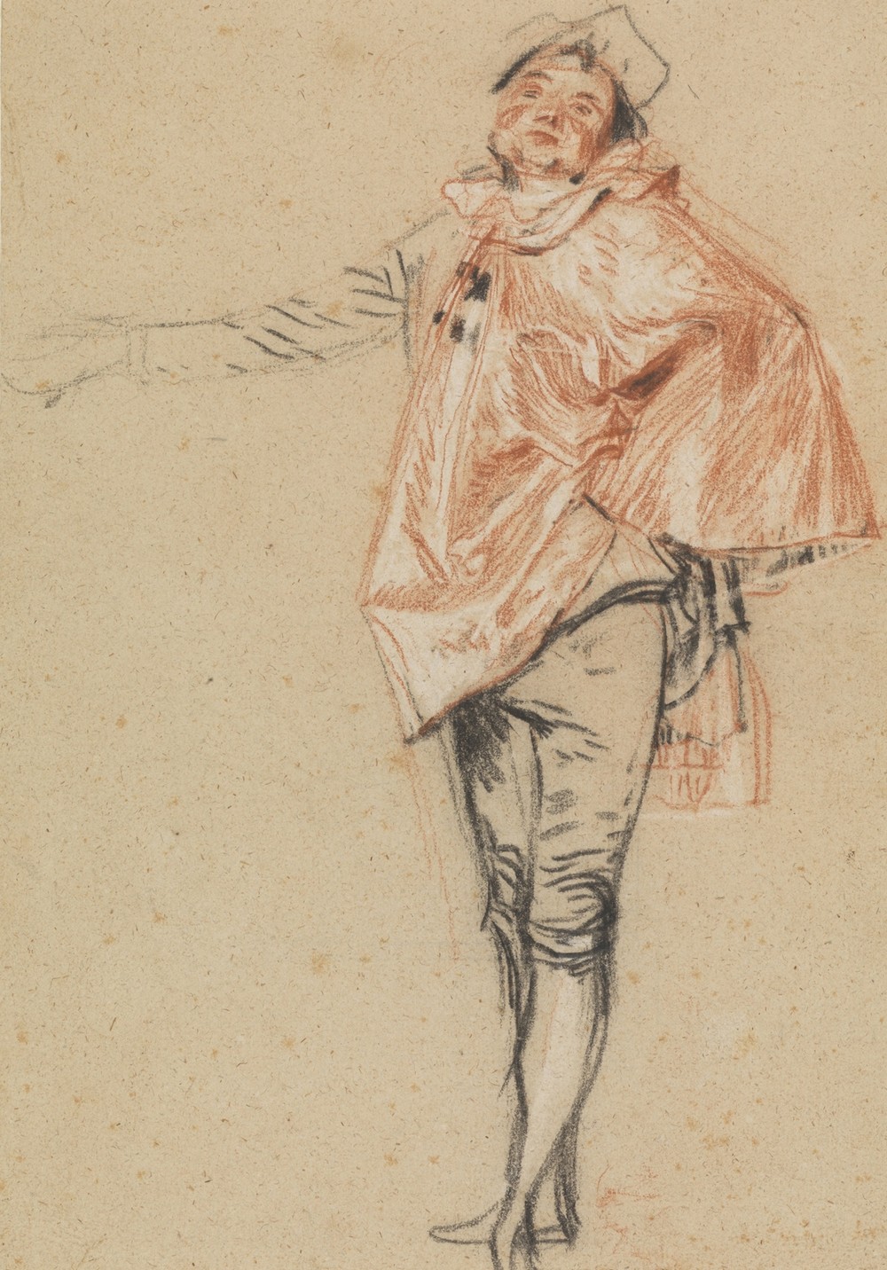 Study of a Standing Dancer with an Outstretched Arm (circa 1710)