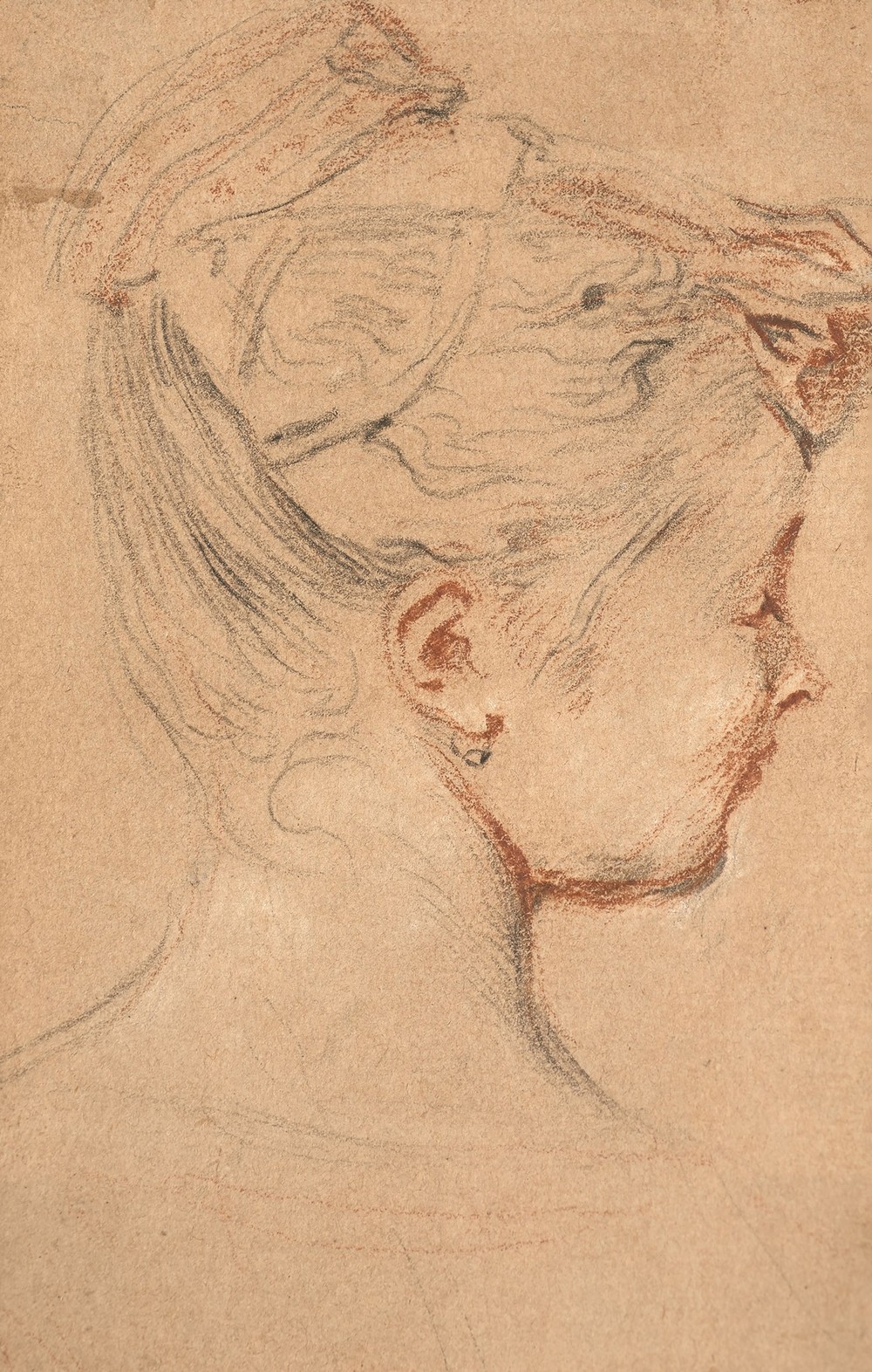 Tête de femme de profil