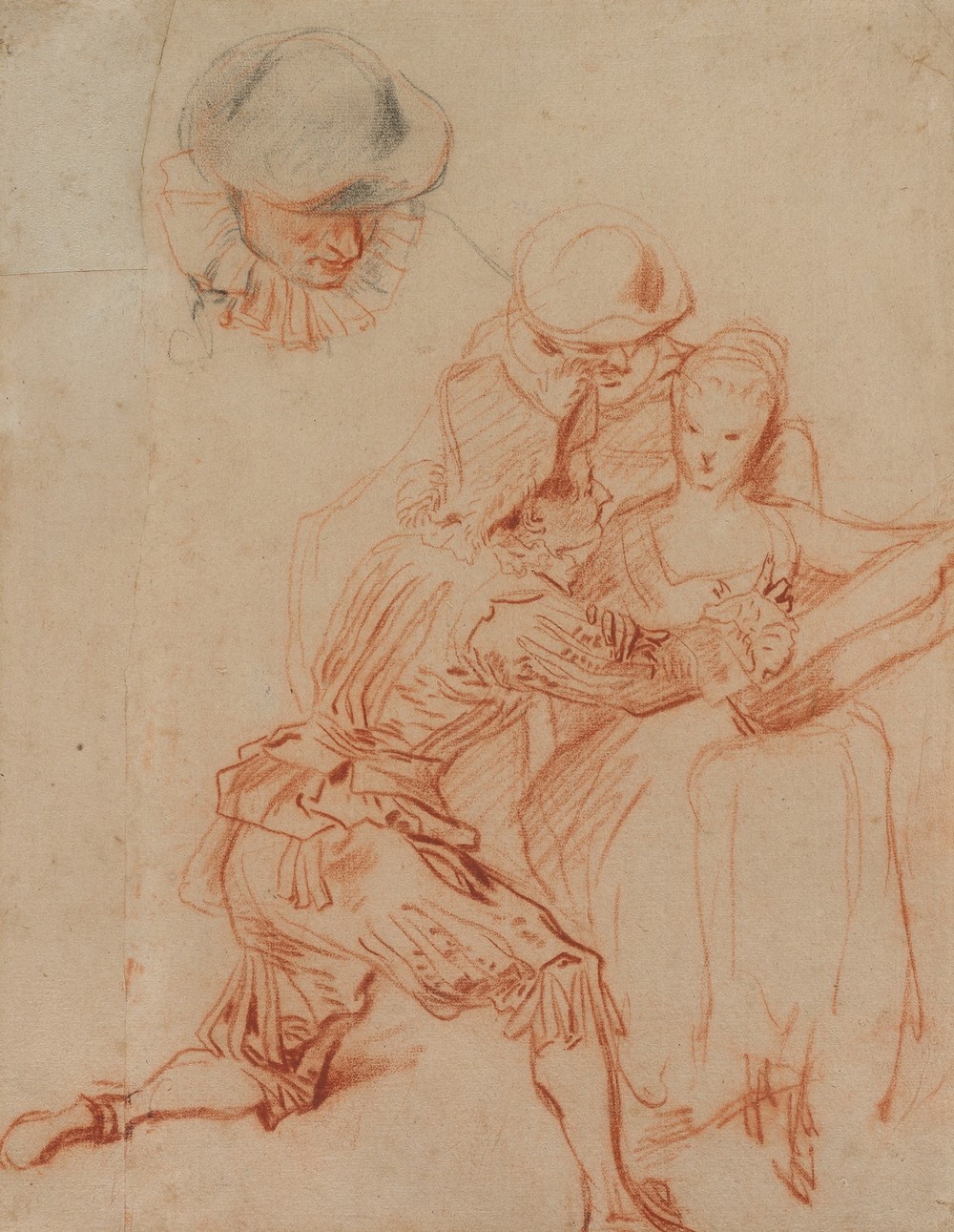 Study for “The Romancer” (Le Conteur) (c. 1716)