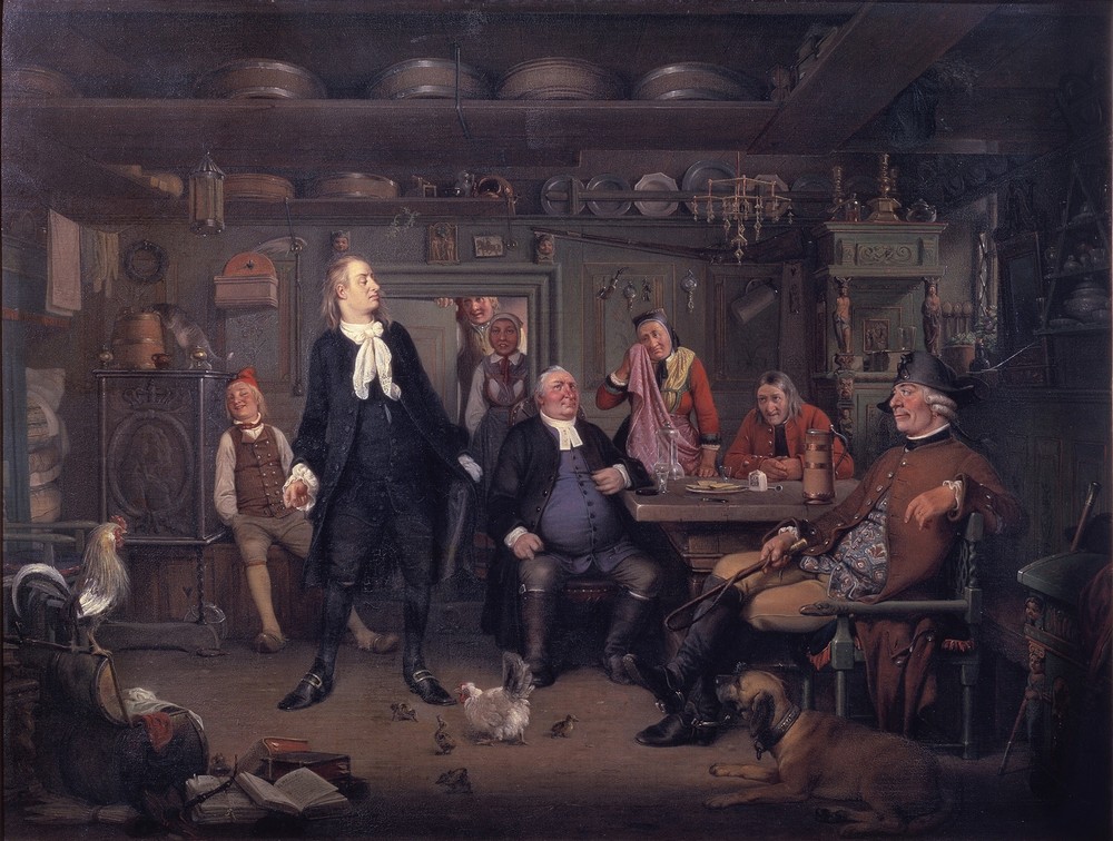 Fra Ludvig Holbergs ‘Erasmus Montanus’, III akt, 3. scene