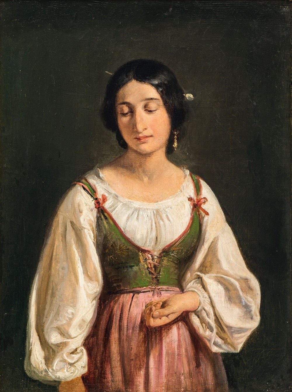 Standing Italian Woman. Study for A Goatherd Selling Milk (c. 1840)