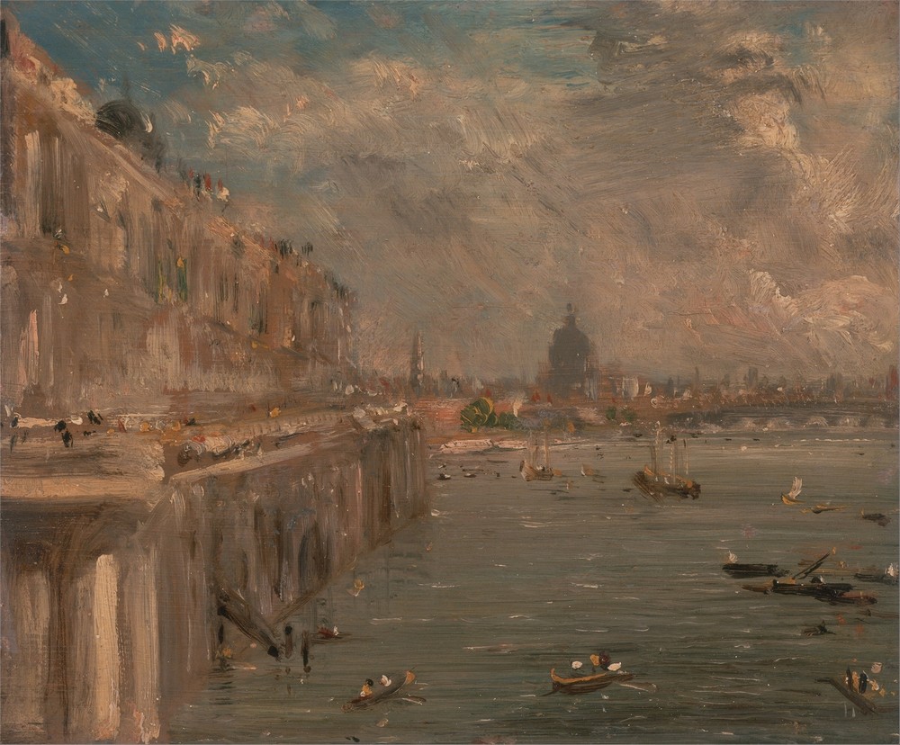 Somerset House Terrace from Waterloo Bridge (ca. 1819)