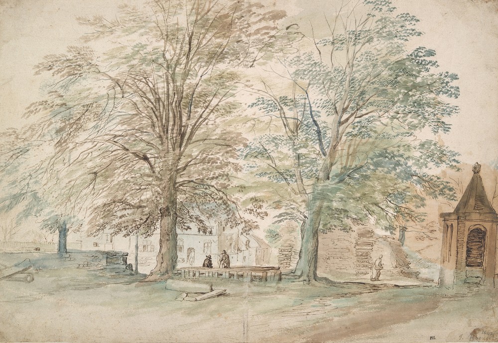 Village Meeting Place under Two Old Trees (ca. 1612)