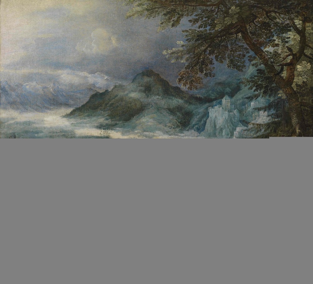 Mountain Landscape With The Temptation Of Christ