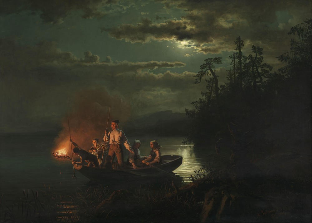Spear Fishing on Lake Krøderen