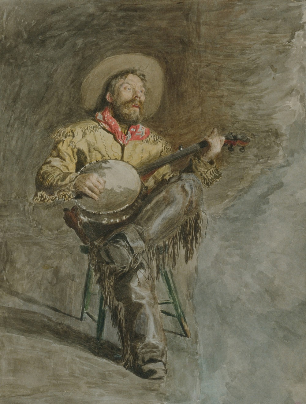 Cowboy Singing (ca. 1892)