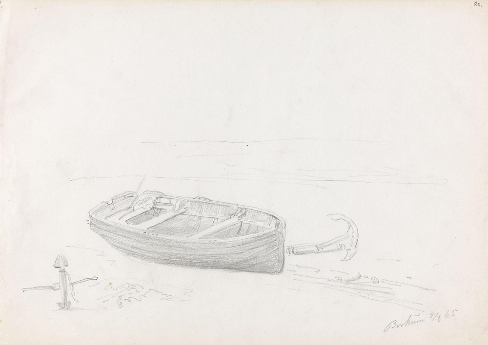 Båt på stranden, Borkum