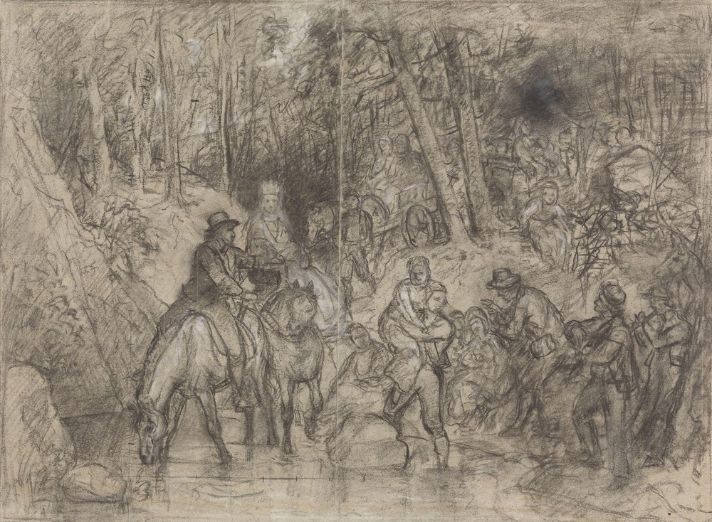 Brudetog gjennom skogen (between 1869 - 1873)