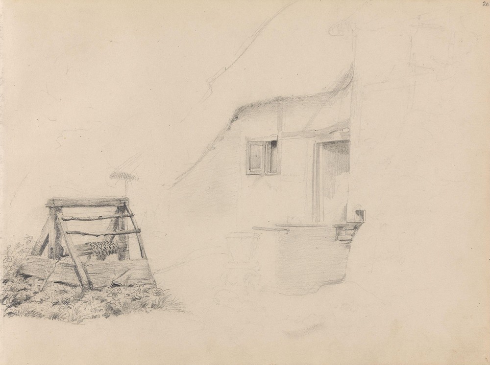 Courtyard with well (between 1845 and 1852)