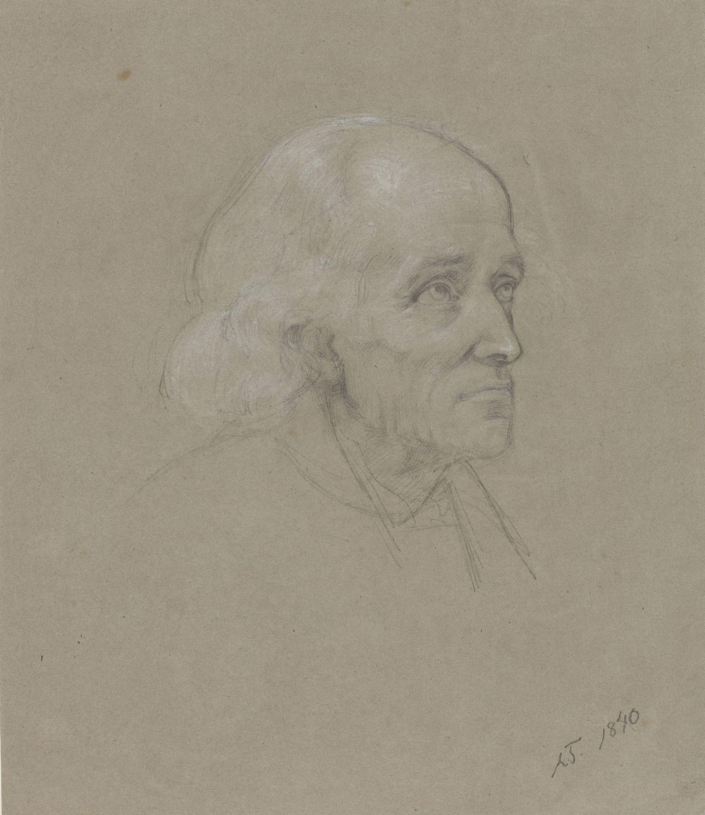 Eldre langhåret mann