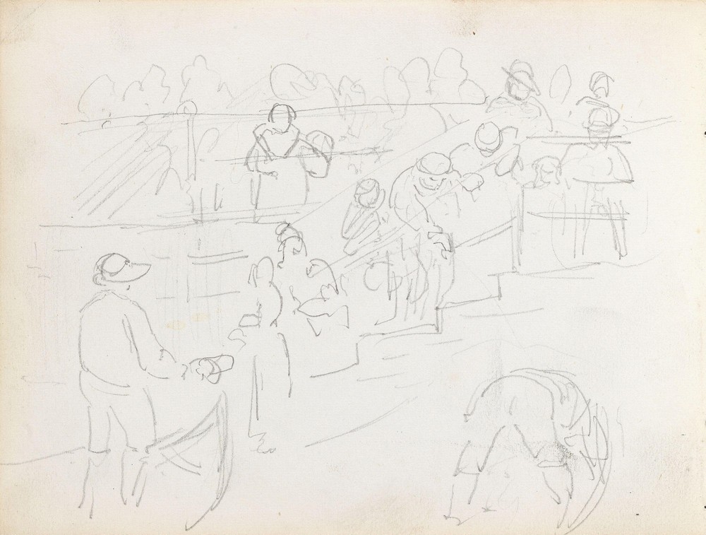 Folkemengde i trapp (between 1865 - 1872)