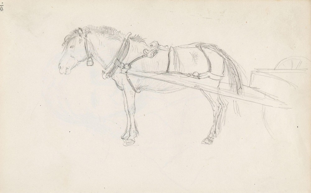 Horse and cart (Between 1844 and 1854)