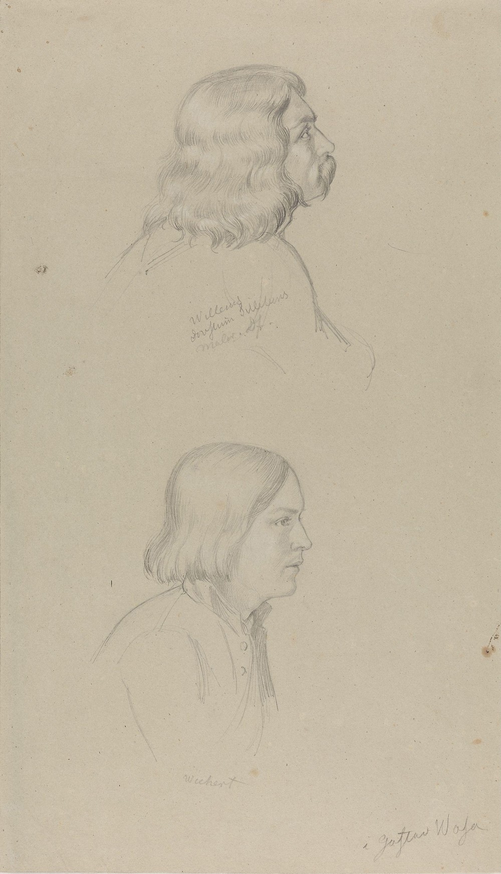 Man and boy head (Between 1839 and 1841)