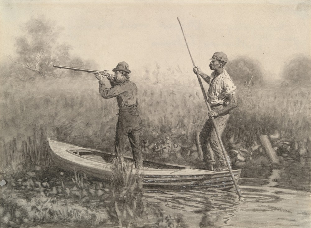 Study for Rail Shooting from a Punt (ca. 1874)