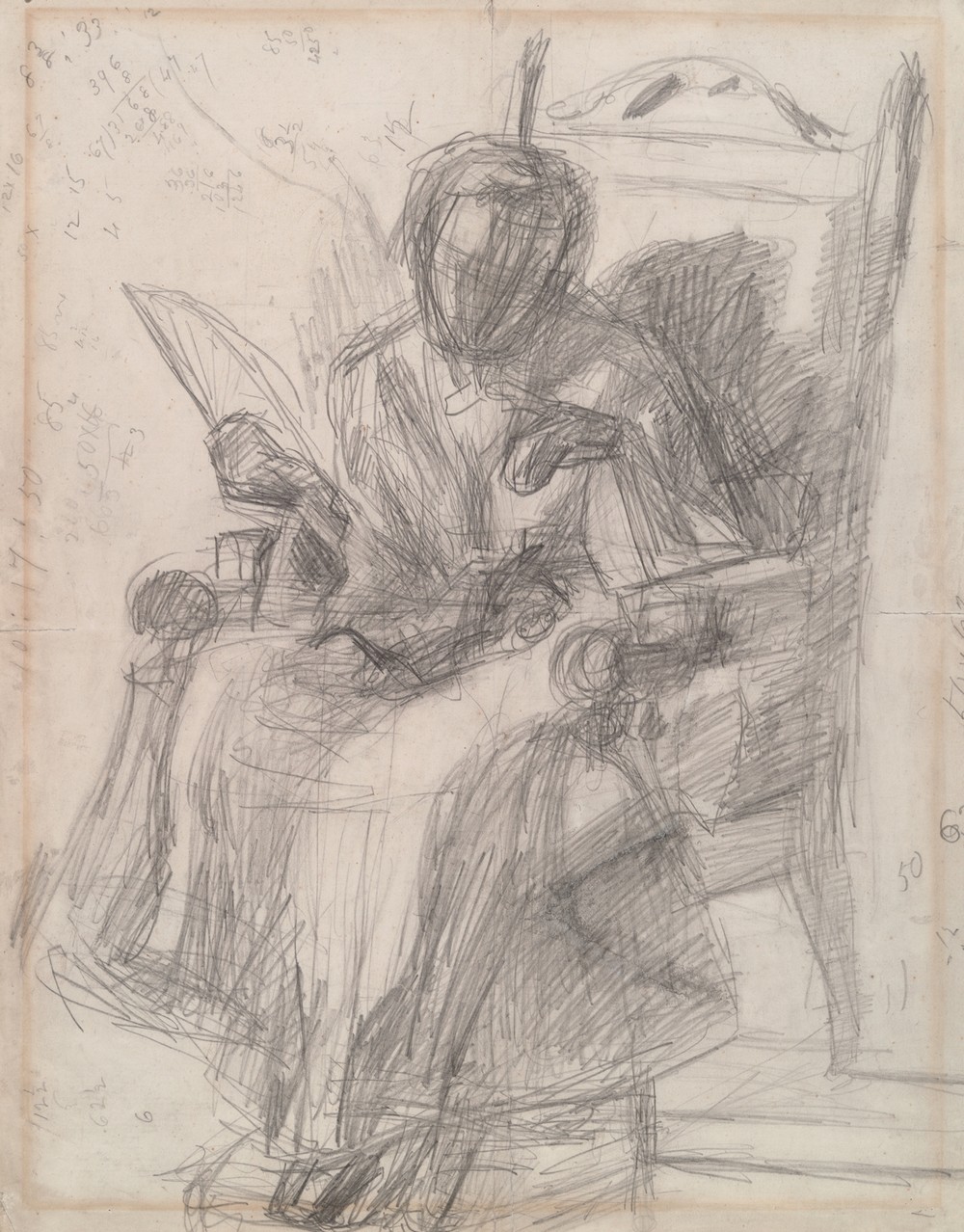 Study for Girl with Cat- – Katherine