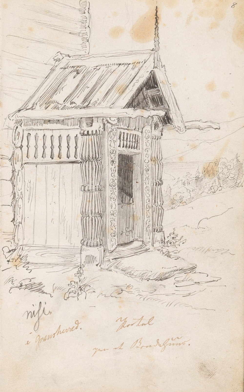 Portal på et brukshus, Nisi i Gransherad