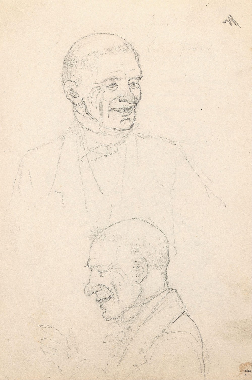 Portrait studies of a man (Probably 1859 or 1860)