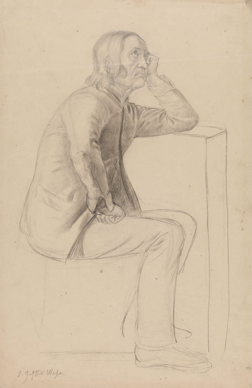 Sitting man (Between 1839 and 1841)