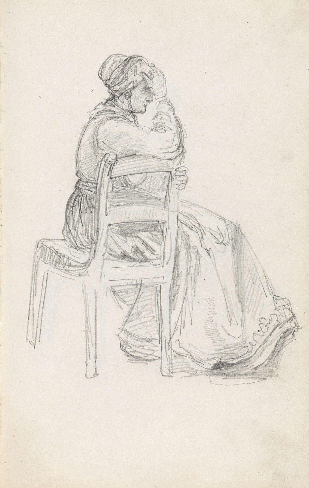 Sitting woman (Between 1844 and 1854)