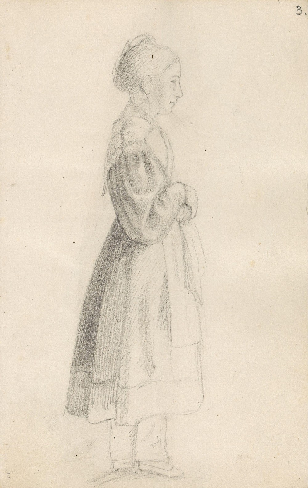 Stående kvinnefigur