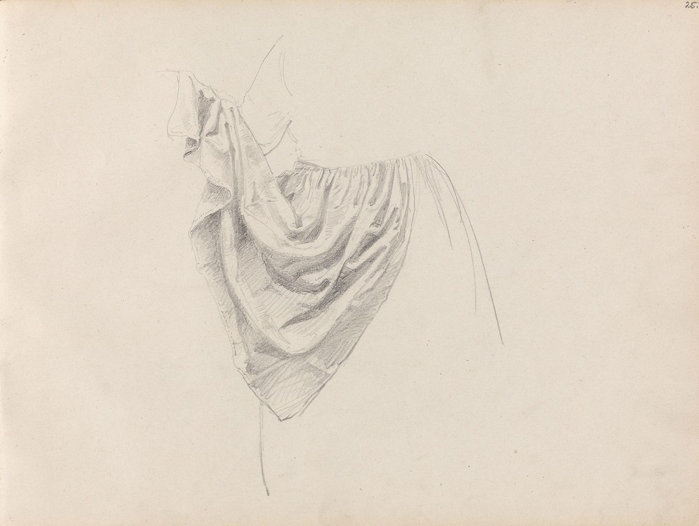 Study of apron (between 1845 and 1852)