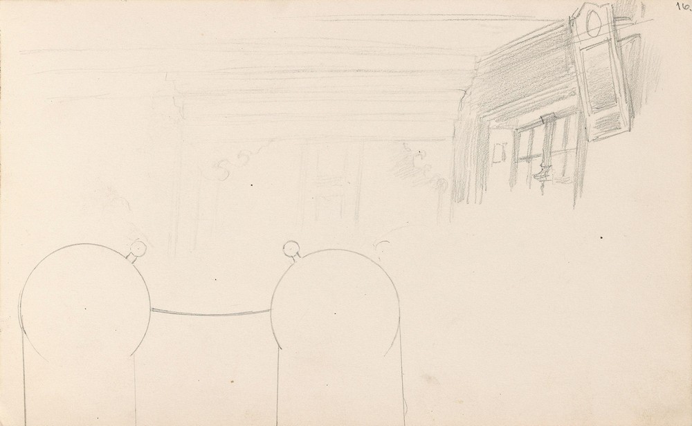 Stueinteriør, Sandåk i Vinje; geometrisk figur