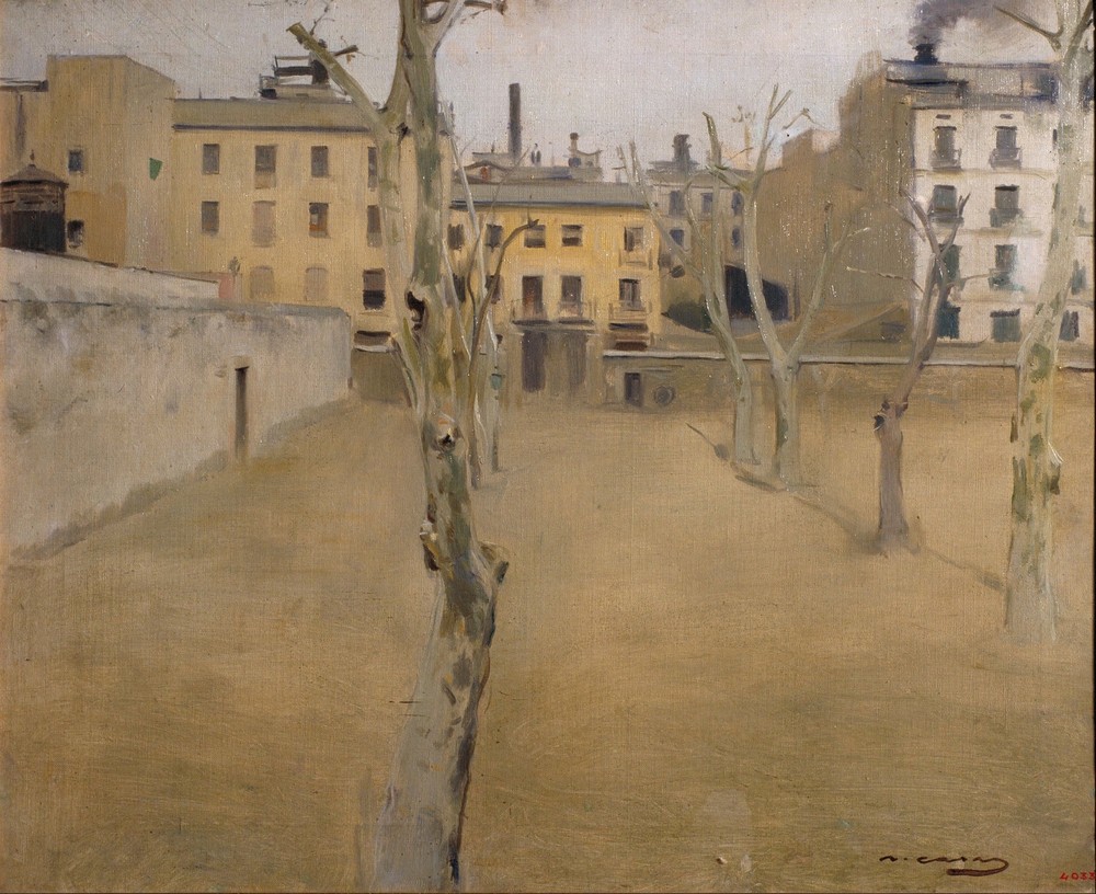 Courtyard of the old Barcelona prison (Courtyard of the ‘lambs’) (circa 1894)