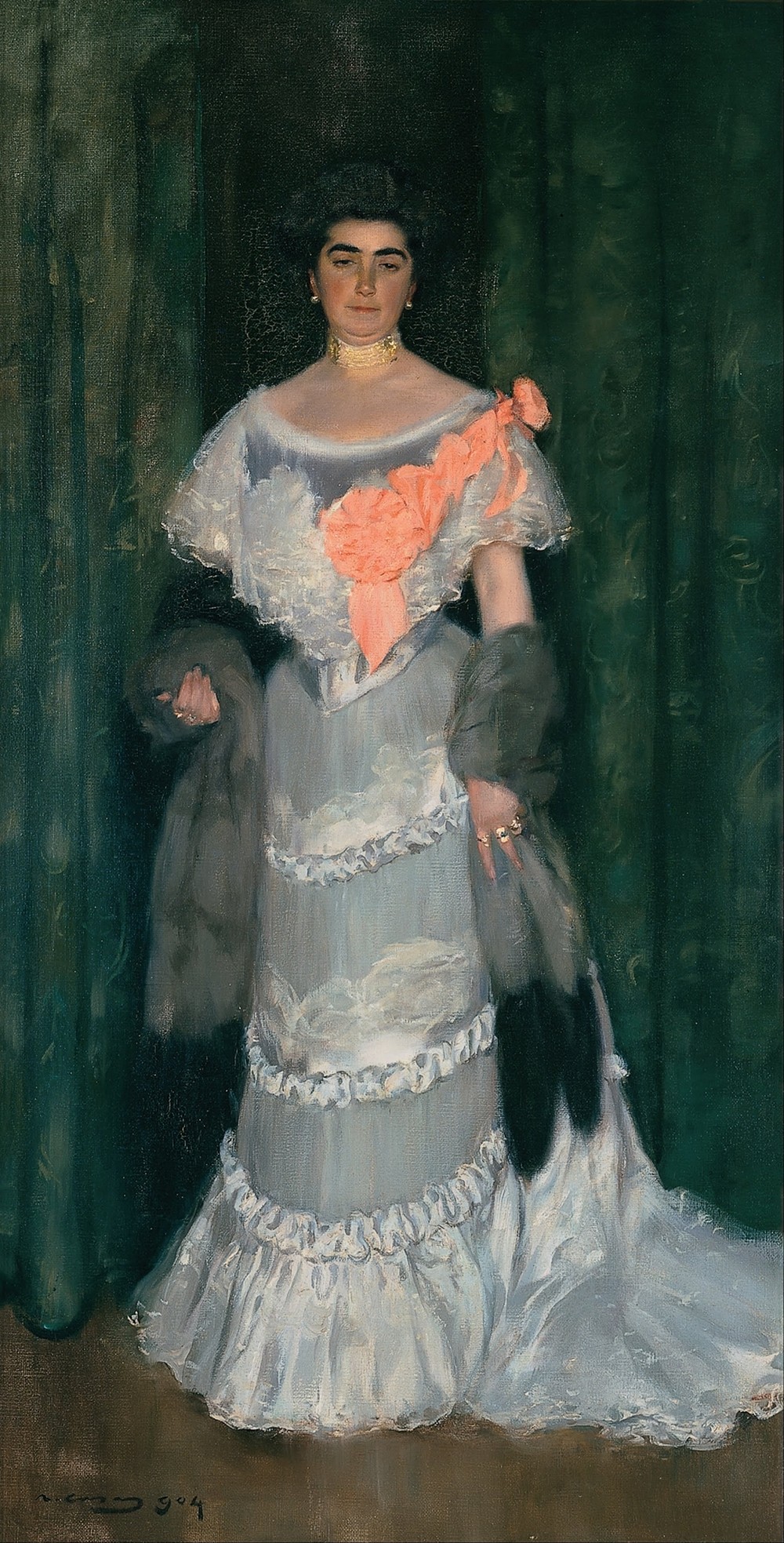 Montserrat Casas De Nieto, In Evening Dress
