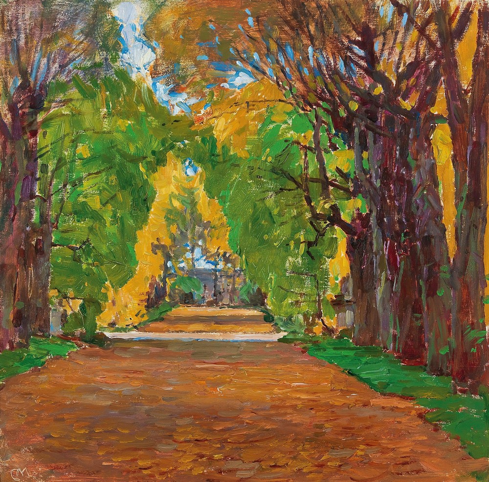 Motiv aus dem Schloßpark in Jevisovice (c. 1930)