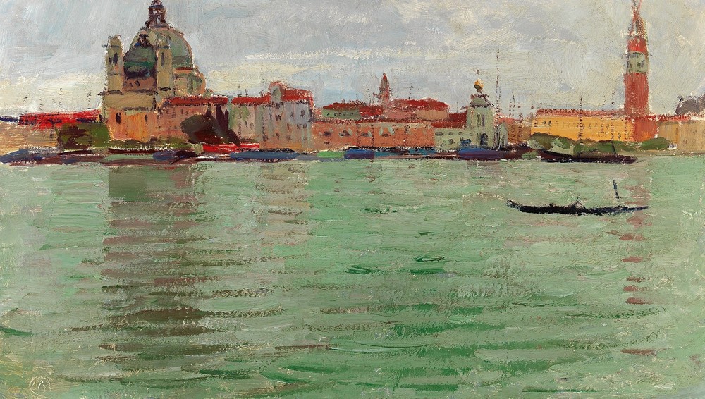 Venice, Santa Maria della Salute and Campanile di San Marco (c. 1922)