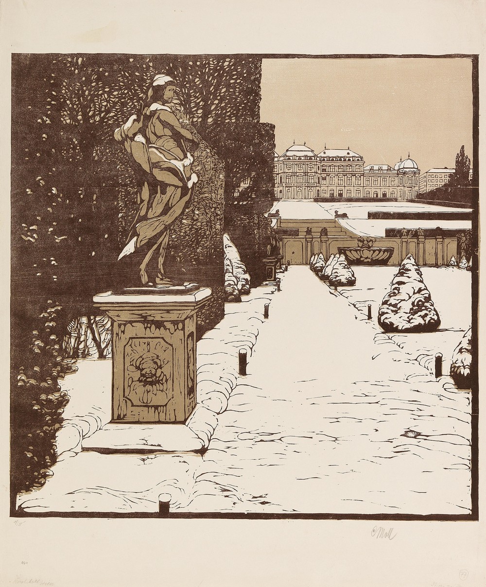 Belvederegarten im Winter