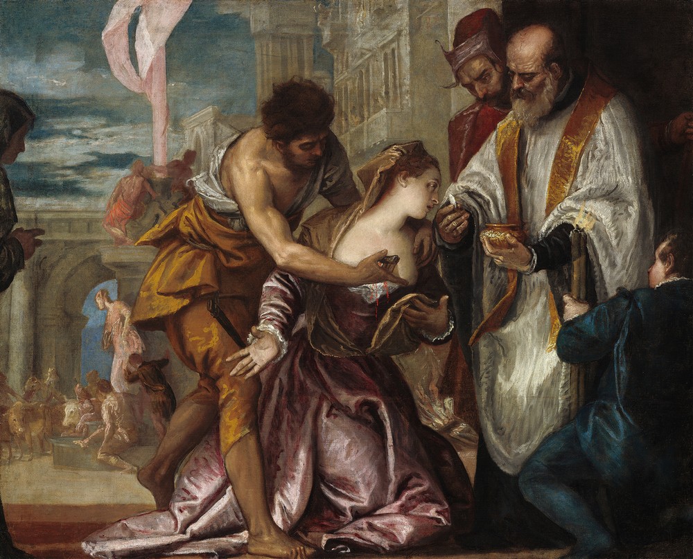 The Martyrdom and Last Communion of Saint Lucy (c. 1585-1586)