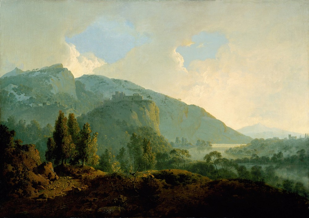 Italian Landscape with Mountains and a River (circa 1790)